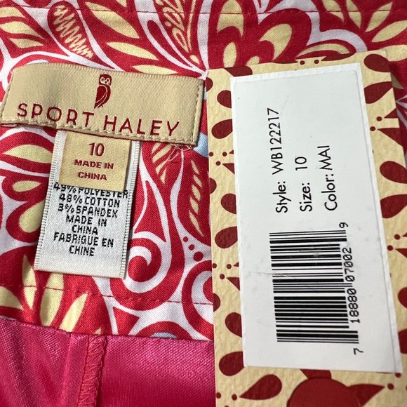 Sport Haley Golf Skort Coral Print Exposed Zipper Women’s 10 - Picture 12 of 14